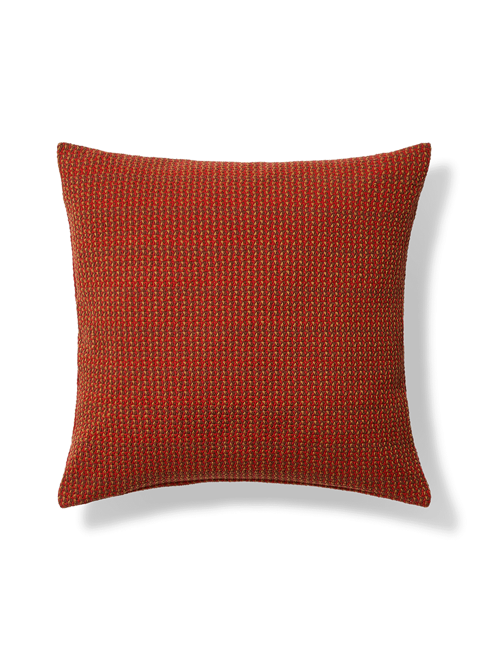 Nuval kussenhoes van gestructureerde stof in rood 50 x 50 cm