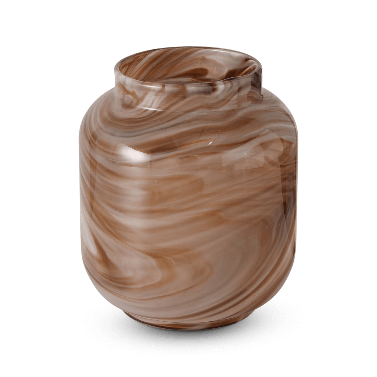 Vaas MARIOL XL Glas Marmerlook Bruin