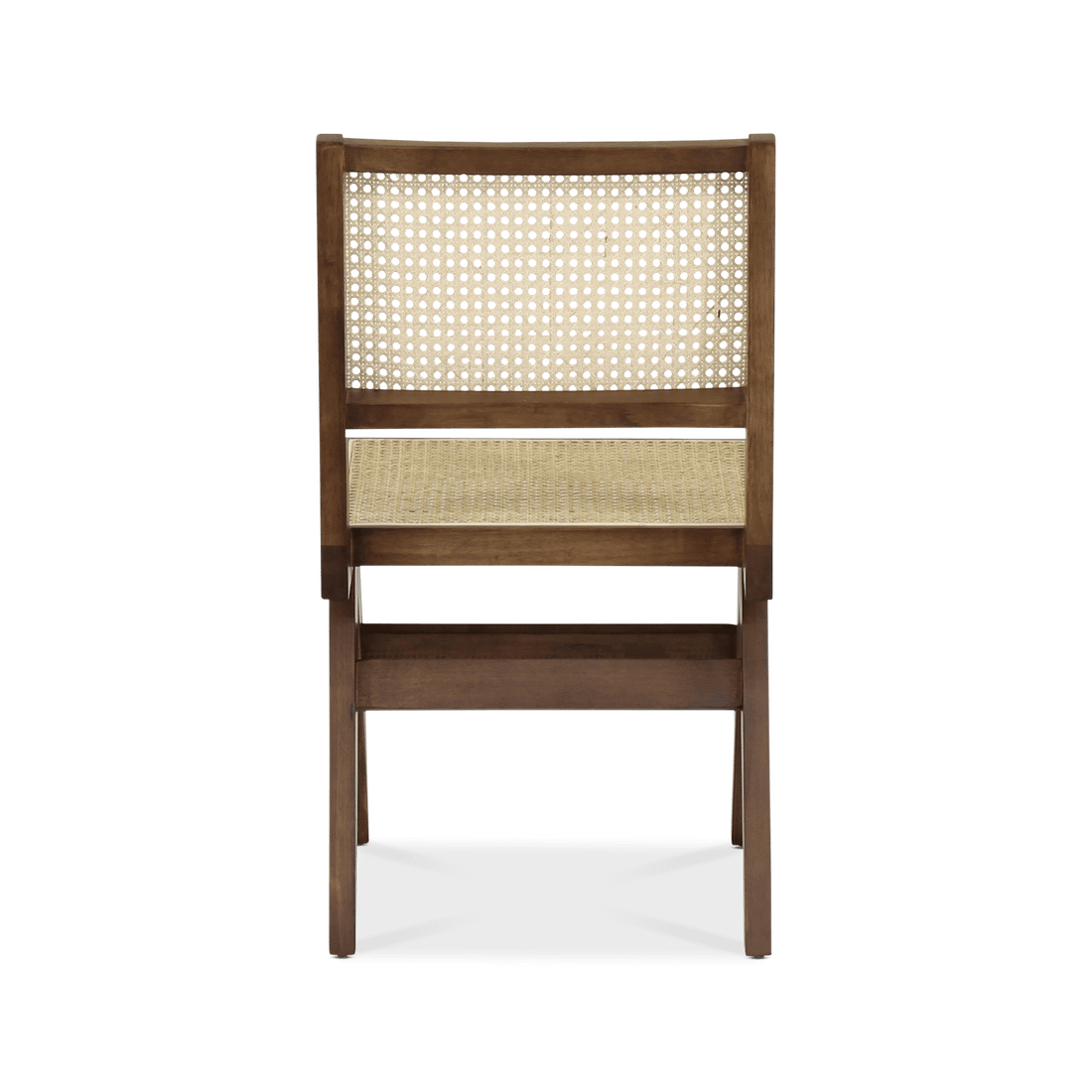 Stoel JAKI Ash Wood Walnut/Rotan  Stoel JAKI Ash Wood Walnut/Rotan