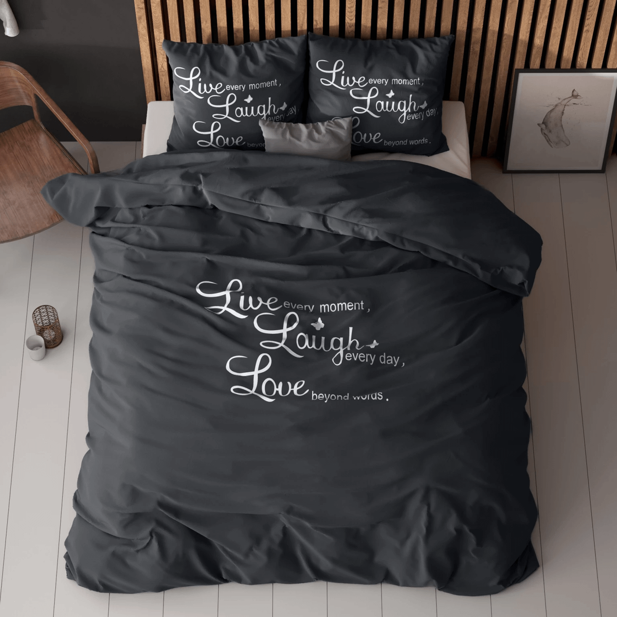 Dekbedovertrek LIVE LAUGH LOVE 200x220