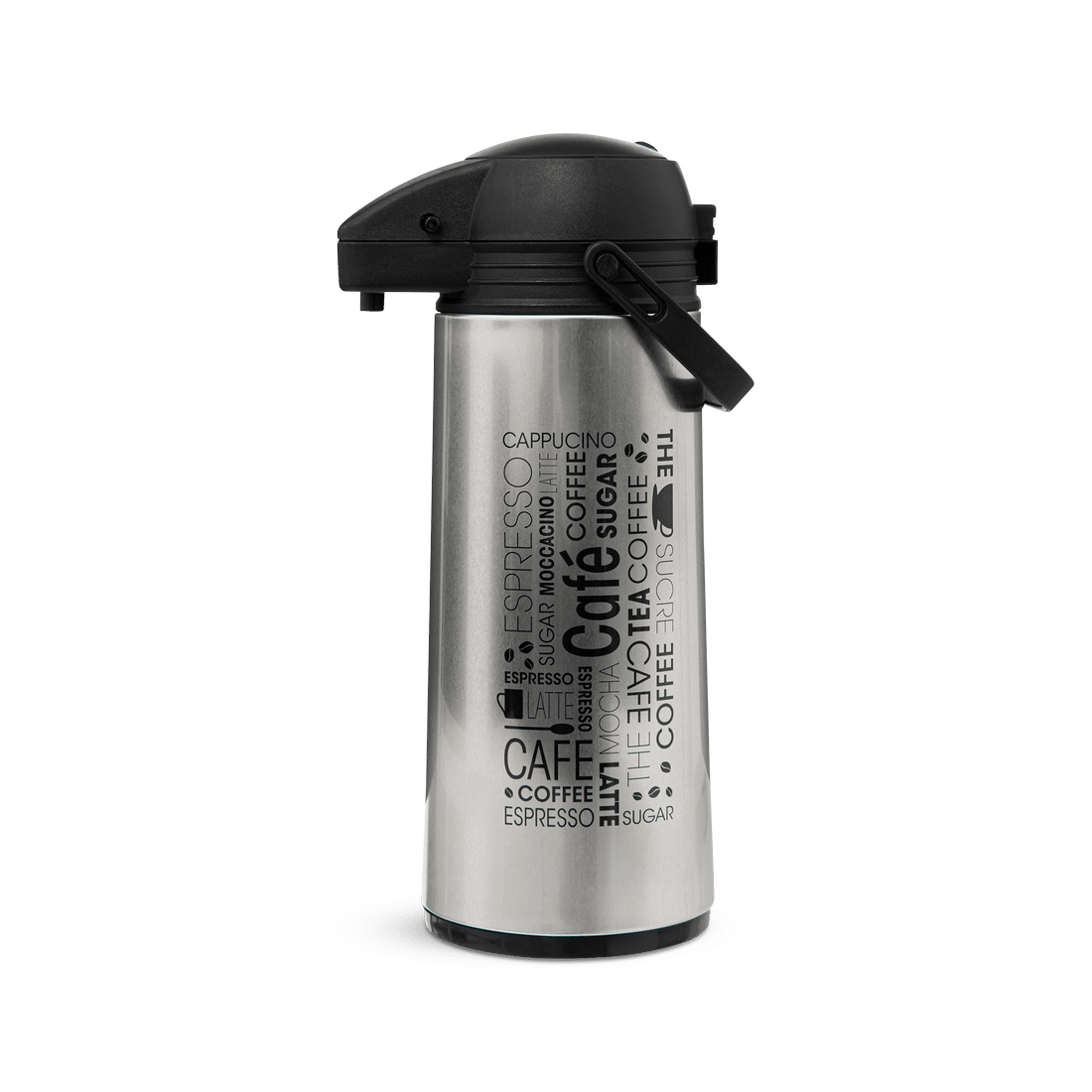 Pompthermos COBRI 1,9L Inox Wit/Zwart Pompthermos COBRI 1,9L Inox Wit/Zwart