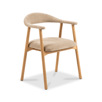 Armstoel COLETTE Danny Beige - Poot Eik Armstoel COLETTE Danny Beige - Poot Eik