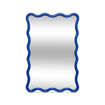 Spiegel JUDYN Golvend Blauw XL Spiegel JUDYN Golvend Blauw XL