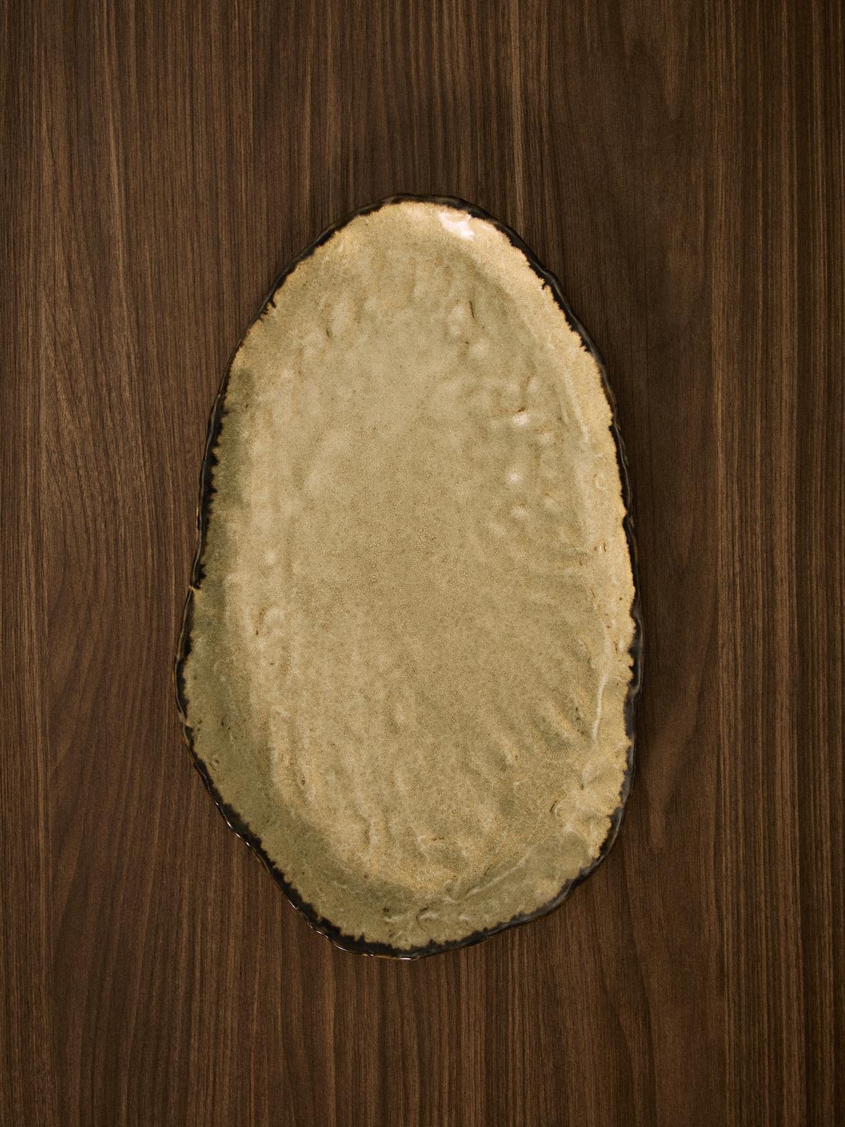 Dienblad Abela van bruin keramiek