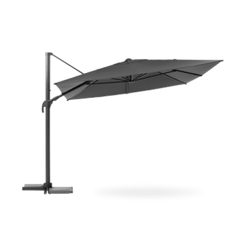 Zweefparasol AREZZO Vierkant Kantelbaar Grijs Zweefparasol AREZZO Vierkant Kantelbaar Grijs