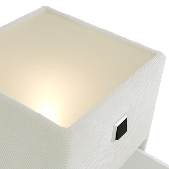 Nachttafel ASTEN Ribfluweel 427/07 Beige Nachttafel ASTEN Ribfluweel 427/07 Beige