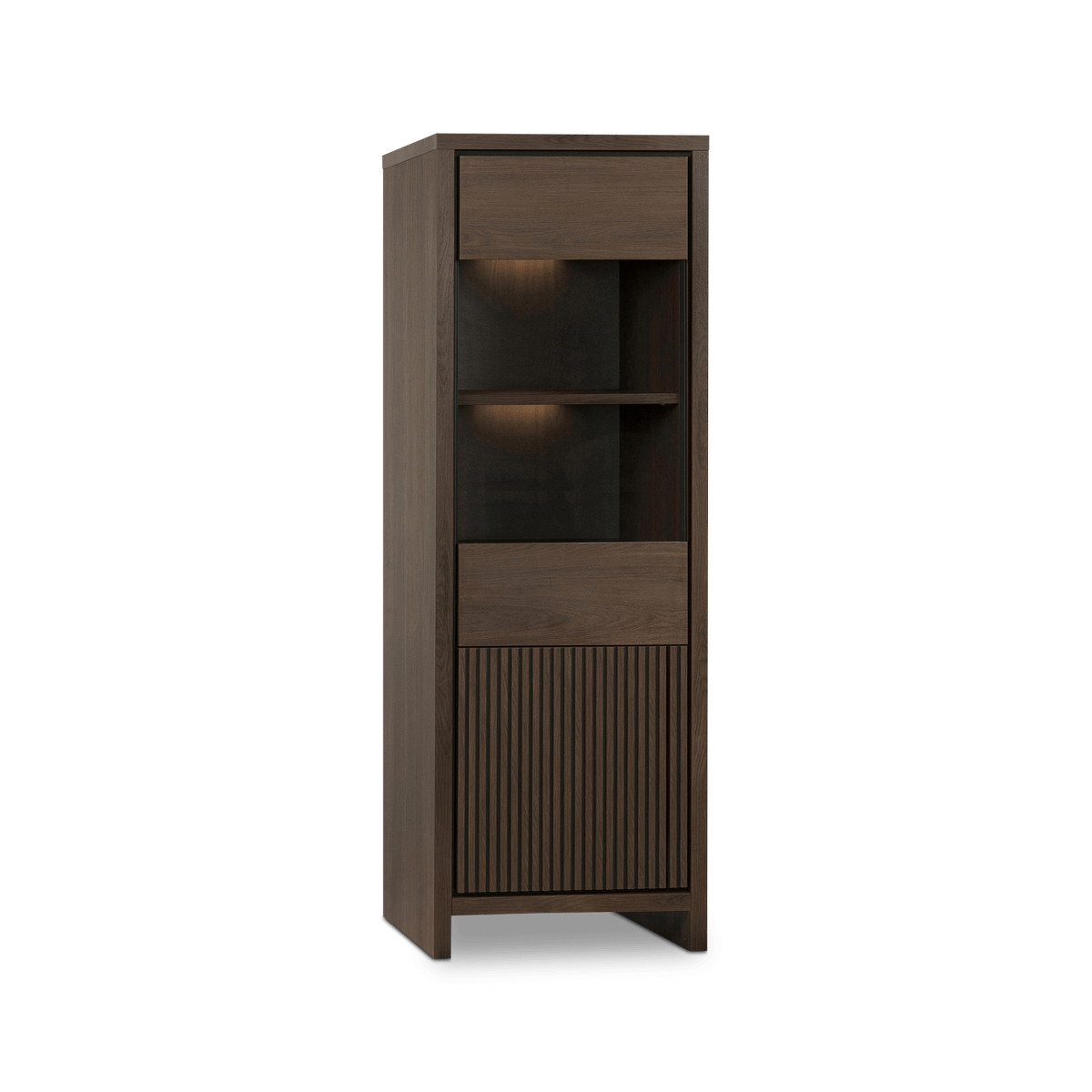 Vitrinekast VELONA Brown Oak B67