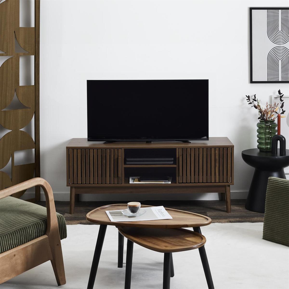 Tv-Meubel CALUNA Donkerbruin