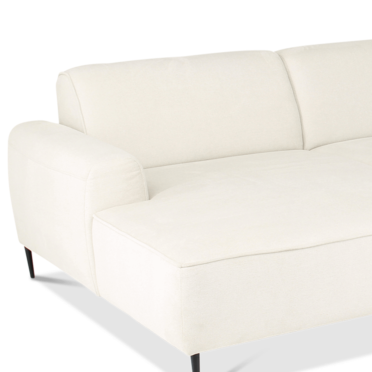 Hoeksalon OSTO Longchair Links Wit