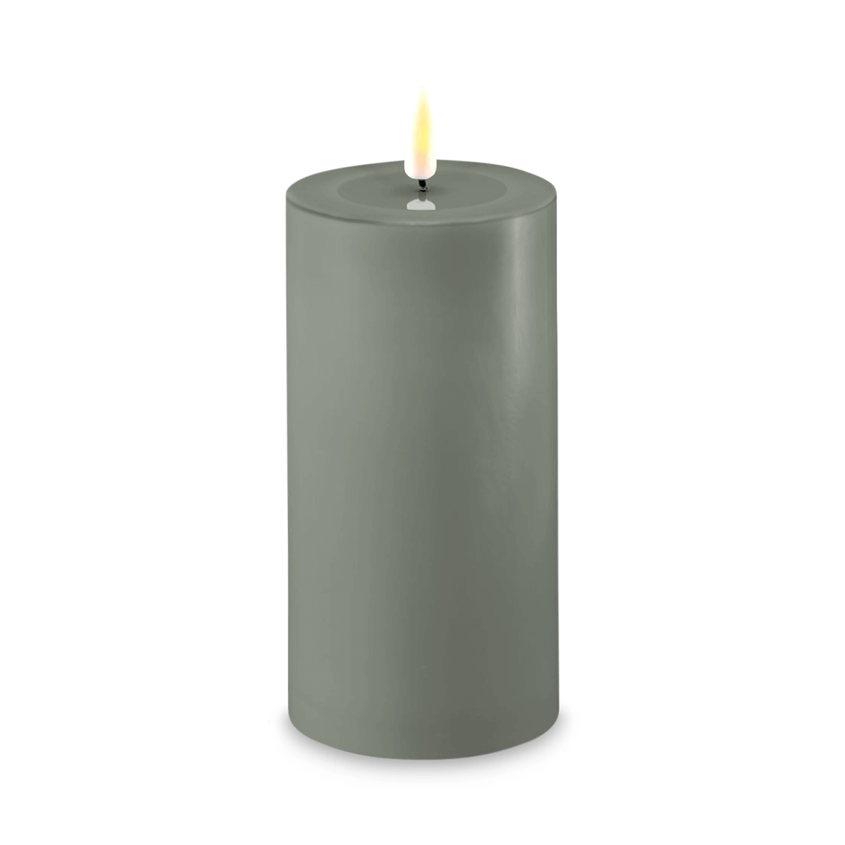 LED-Kaars LYS 7,5 x 15 Salvie Green