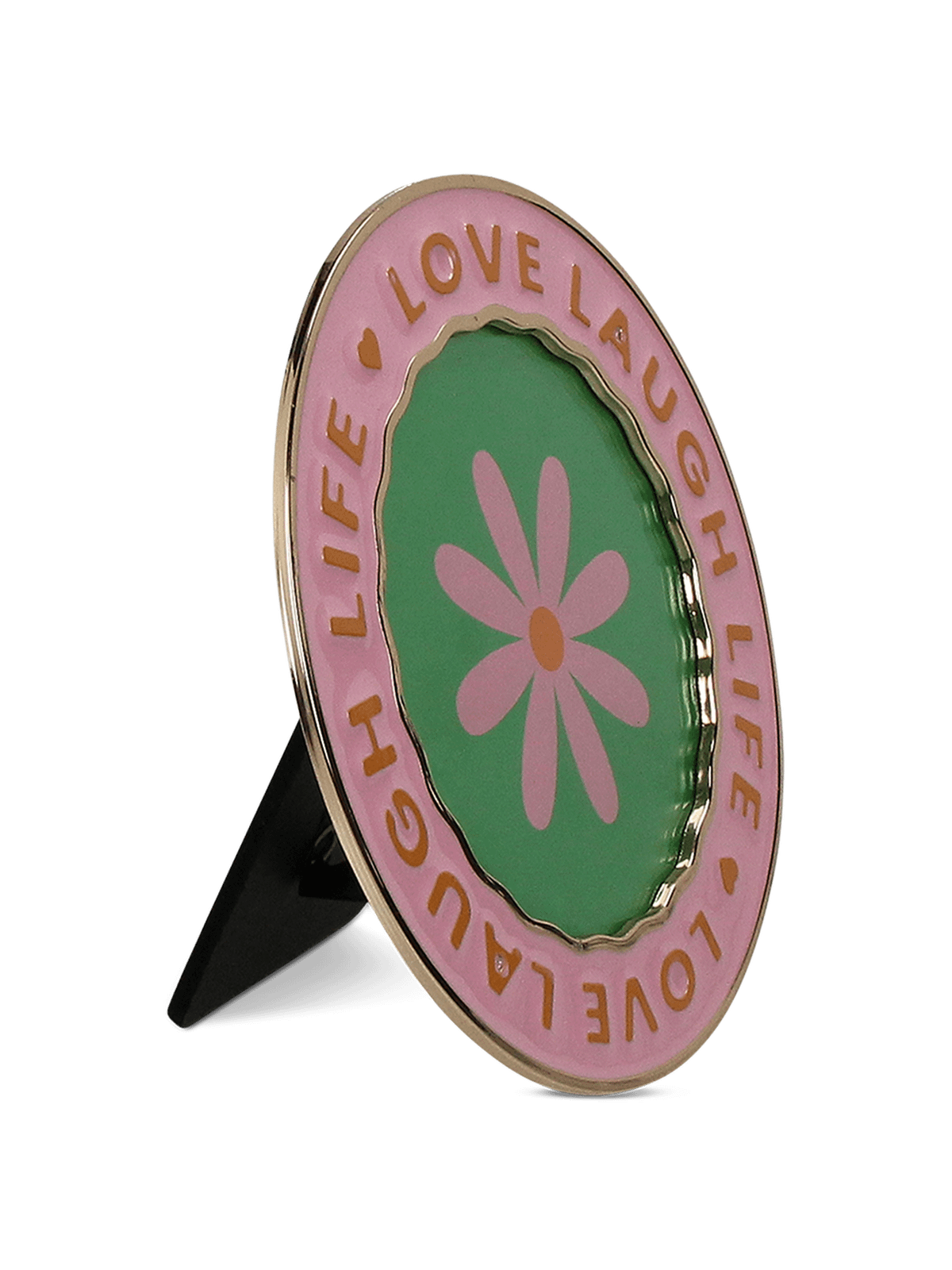Fotokader LOVE LAUGH LIFE Rond 10x10 cm