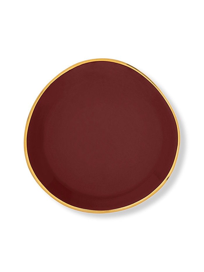 Bord Good Morning Burgundy Ø9 cm