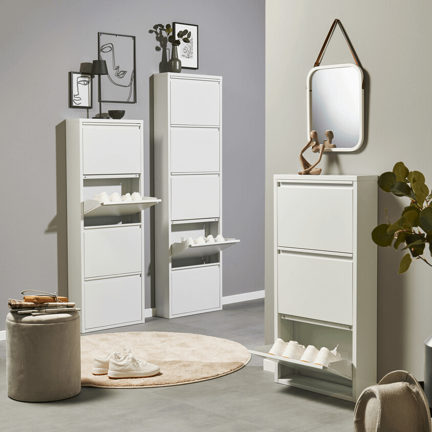 Schoenenkast GITTE 4 Laden Wit B51