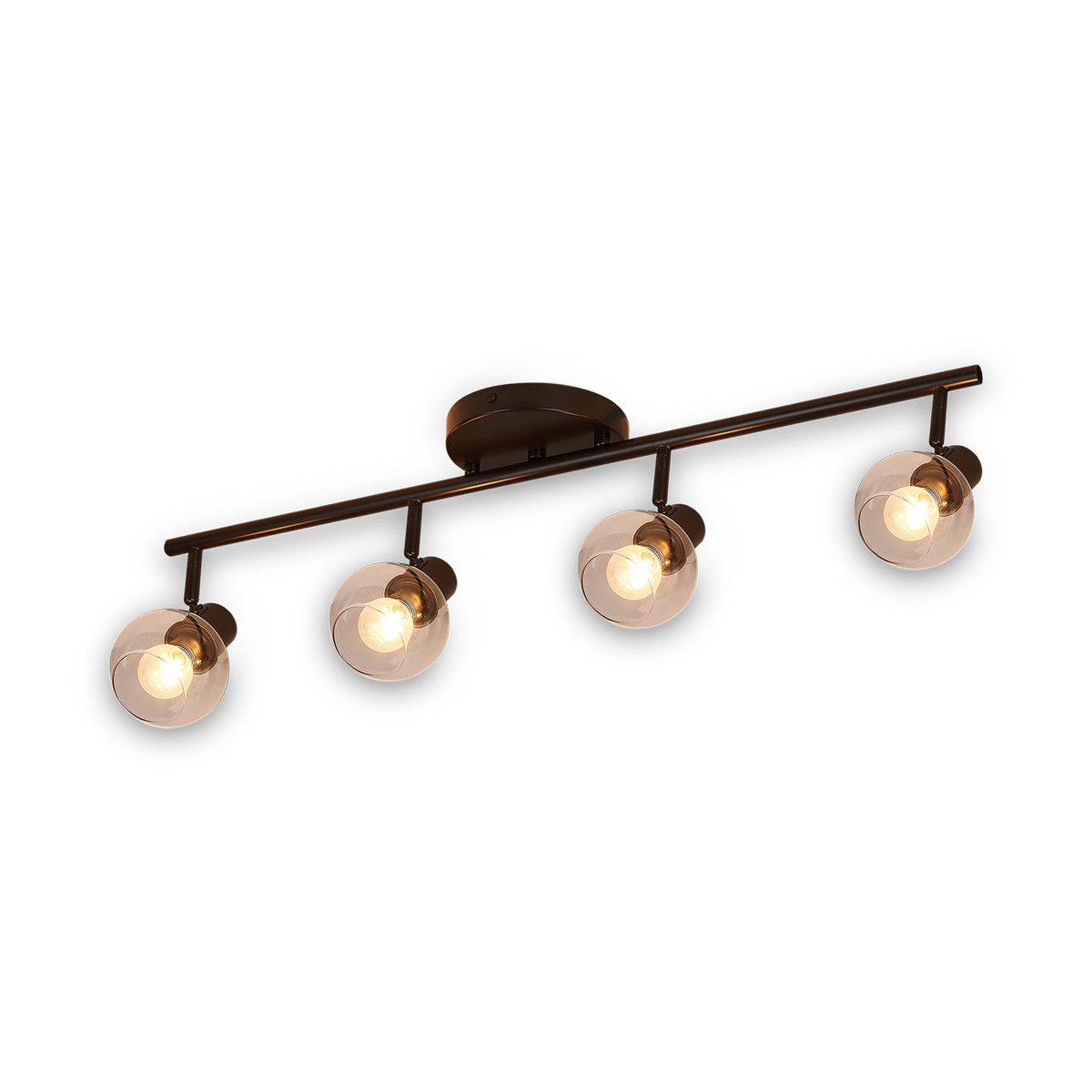 Spot OSIRA 4Del. Zwart/Glas Helder