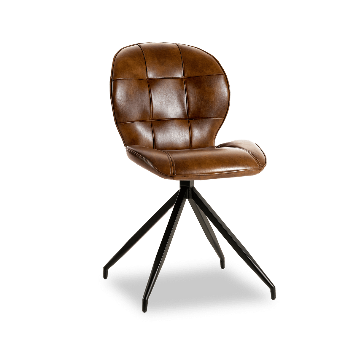 Stoel FRANCIS PU Cognac