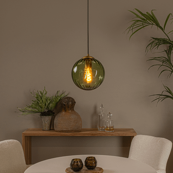Hanglamp MONSARAZ 1Del. Glas Groen Hanglamp MONSARAZ 1Del. Glas Groen