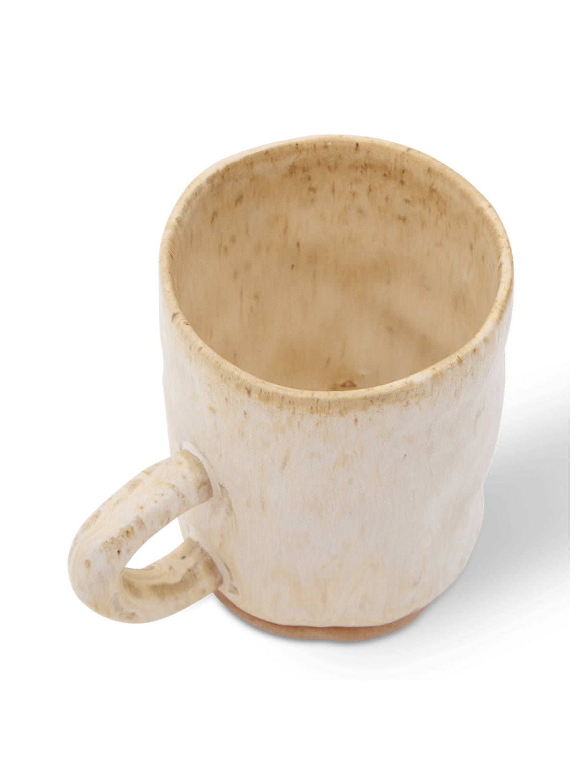 Zunel beige keramische koffiemok met druppelaar