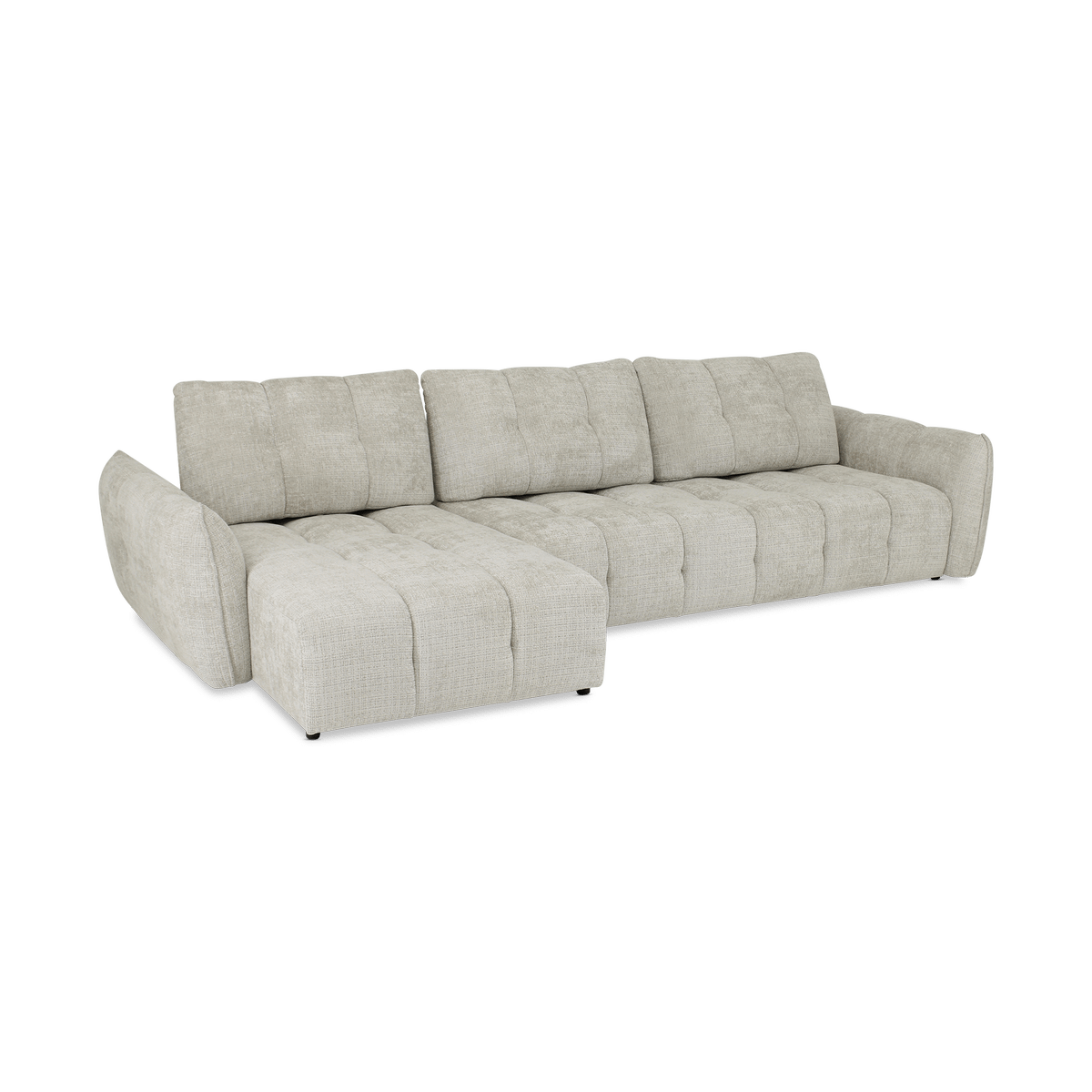 Hoeksalon CARPO Semona Greige Longchair Links B337