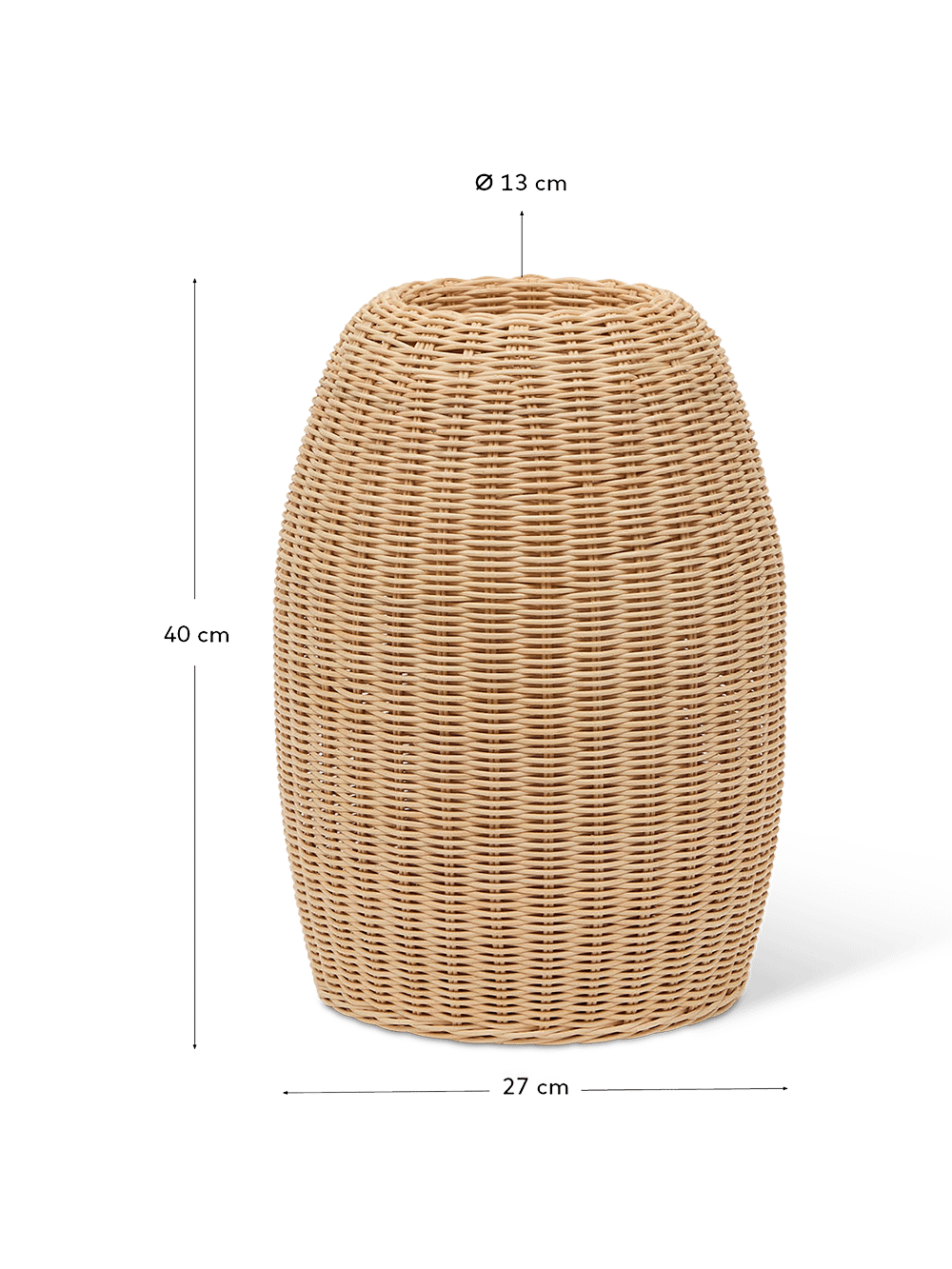 Mand Zilna rotan H40 cm