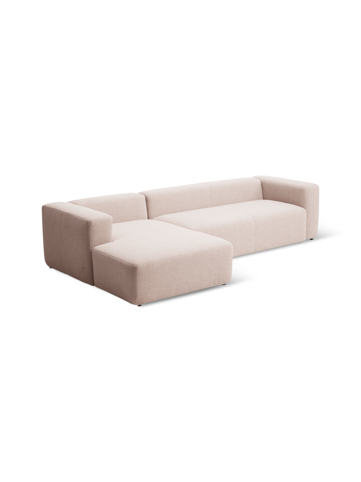 Hoeksalon Blok Longchair Links Beige B330