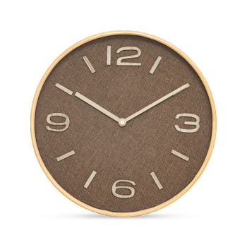 Klok ELLYS Stof Bruin Klok ELLYS Stof Bruin