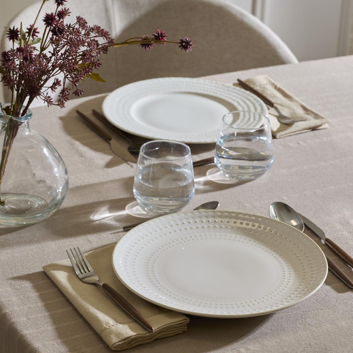 Plat Bord CAZIMA Ø27 Stippen Beige