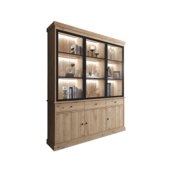 Vitrinekast CASTELLO B182 Lichte Eik Vitrinekast CASTELLO B182 Lichte Eik