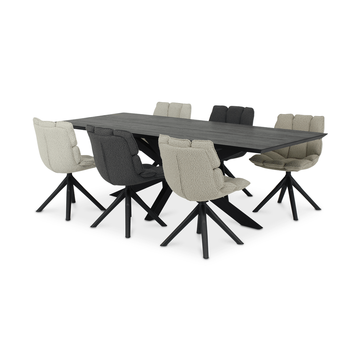 Eettafel BRISTOL Black Night 300x100