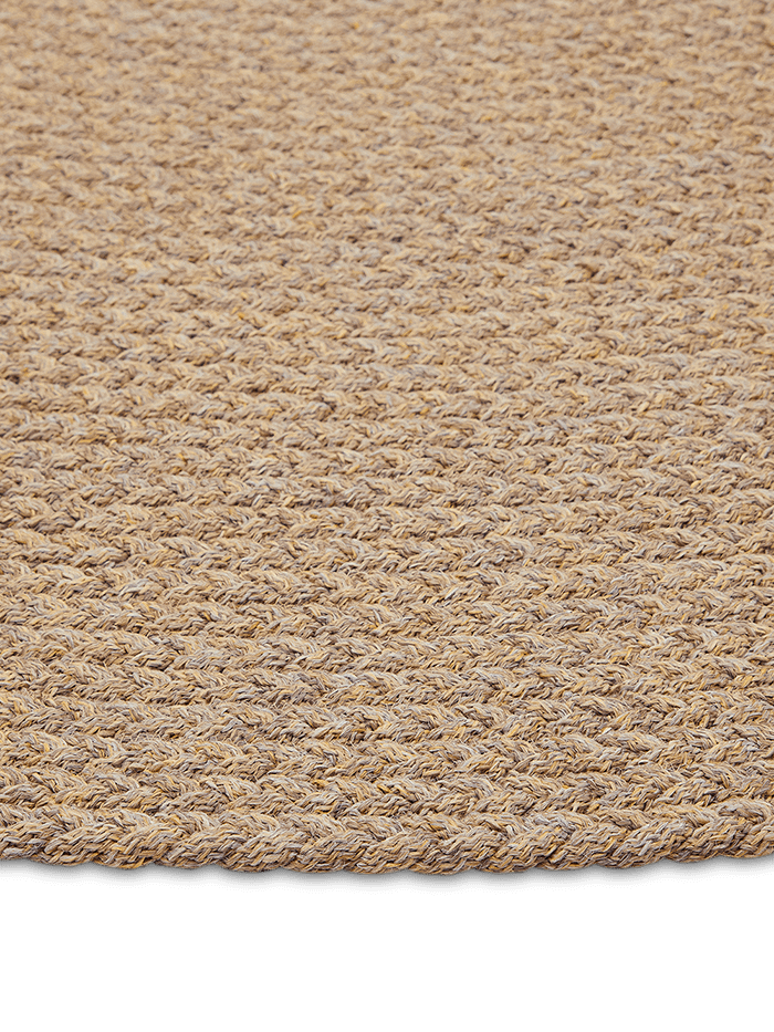 Beige rond tapijt Despas van synthetische vezels ⌀200 cm