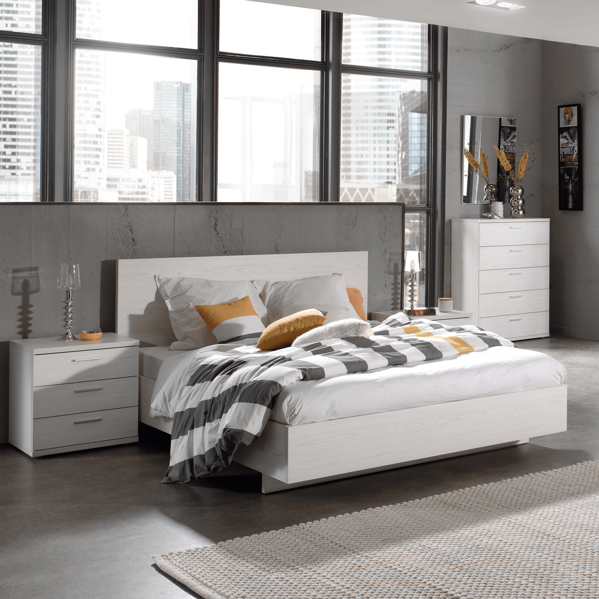 Bed NORSK Moonlight Eik 160x200