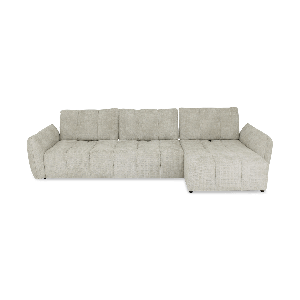 Hoeksalon CARPO Semona Greige Longchair Rechts B337