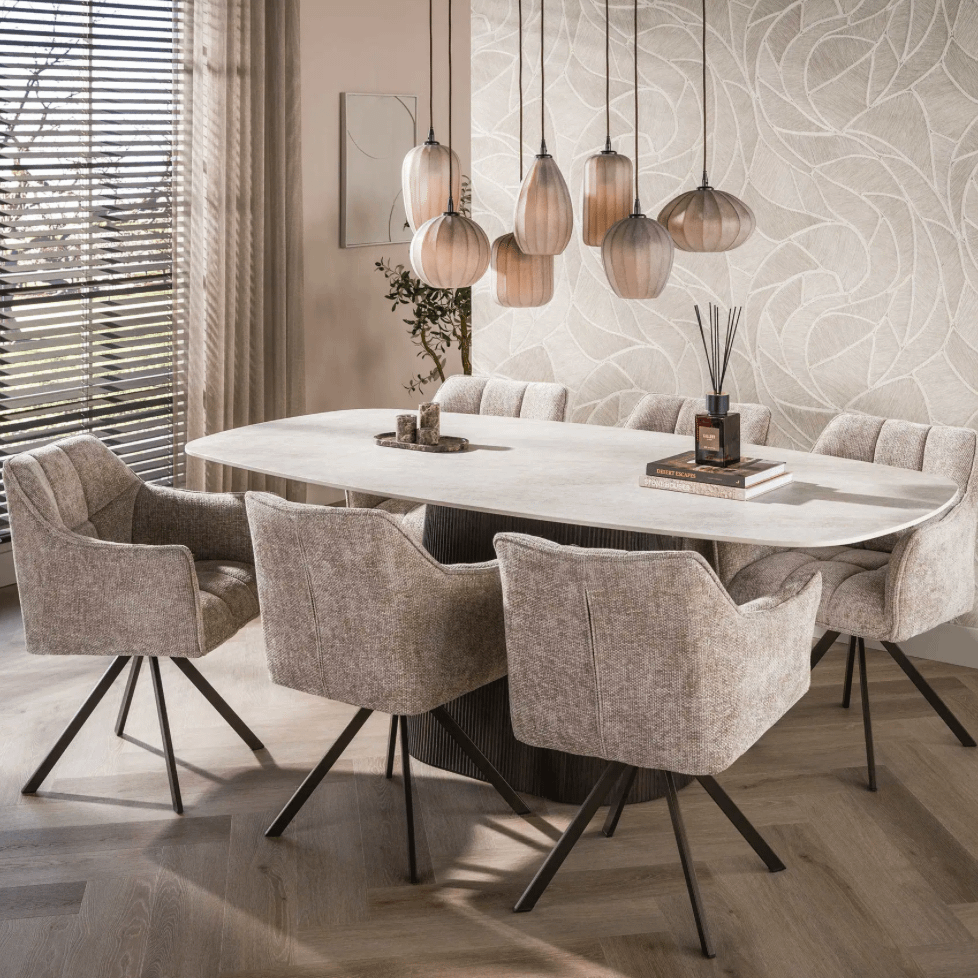 Eettafel MONTY 215x105 Keramiek Taj Mahal