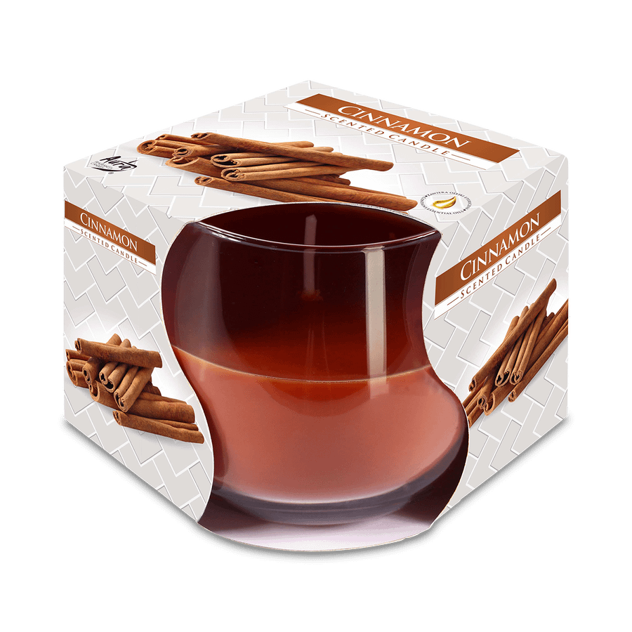 Geurkaars Glas Cinnamon-Bruin 24U Geurkaars Glas Cinnamon-Bruin 24U