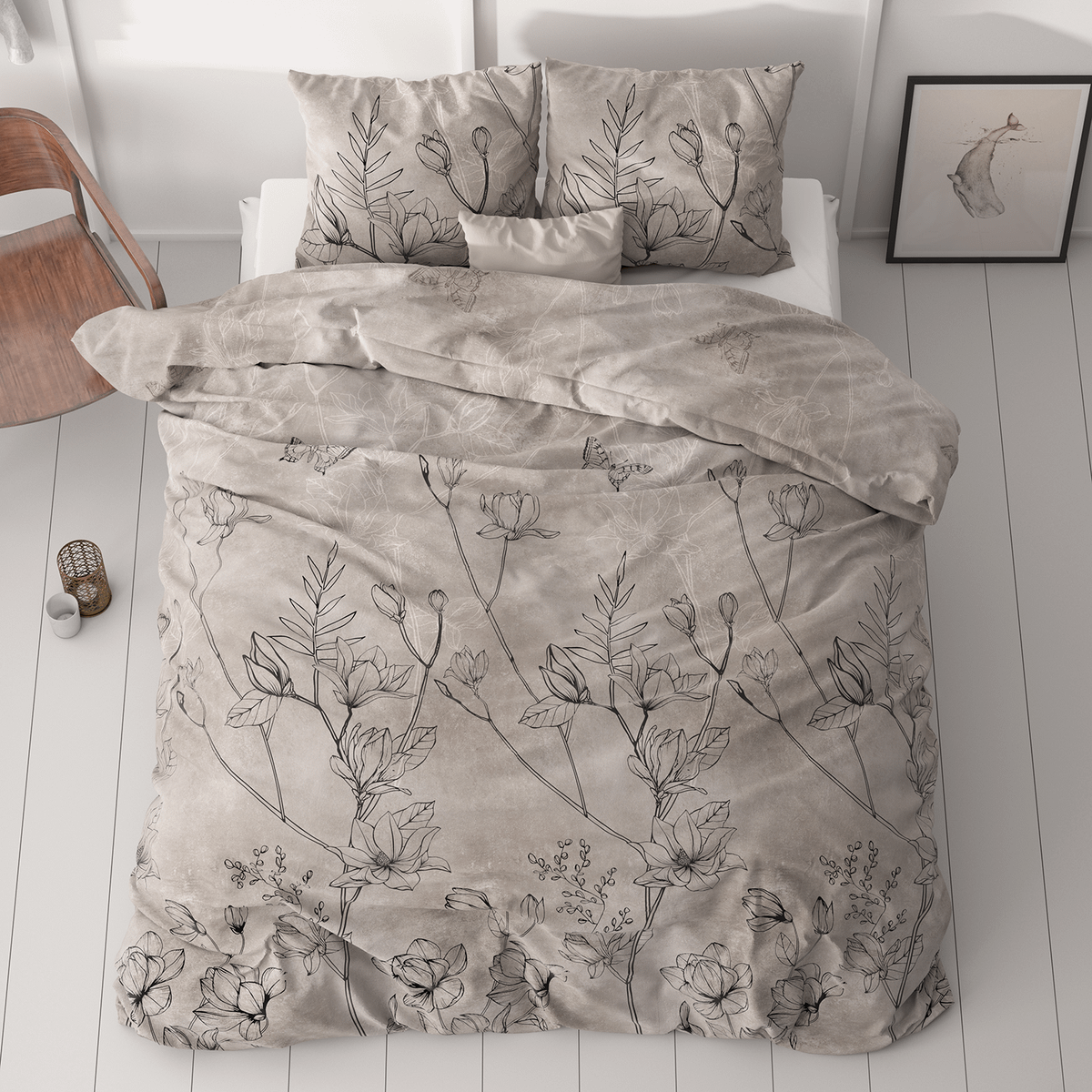 Dekbedovertrek DORA 240 Taupe