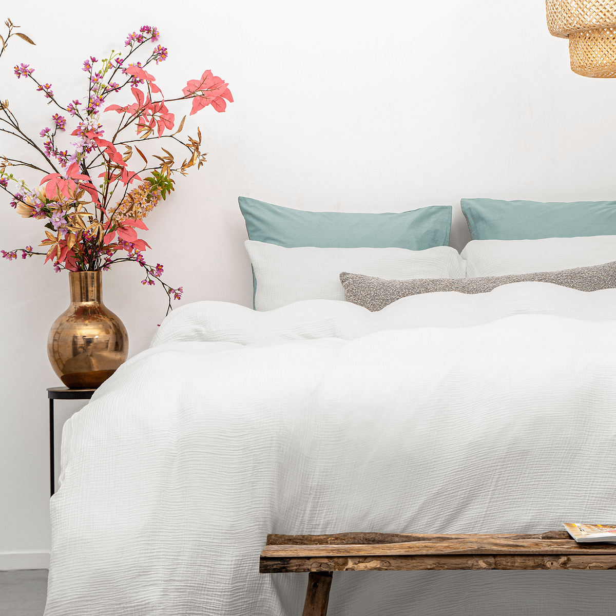 Dekbedovertrek MOUSELINE 240 Off White