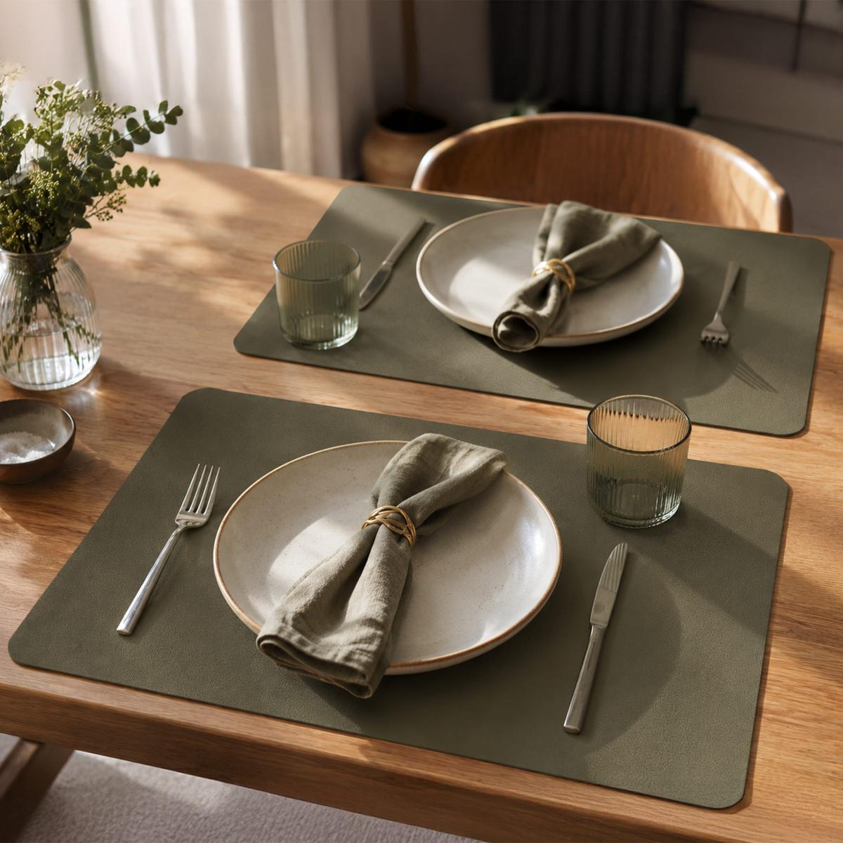 Placemat FLEO Rechthoek Kaki