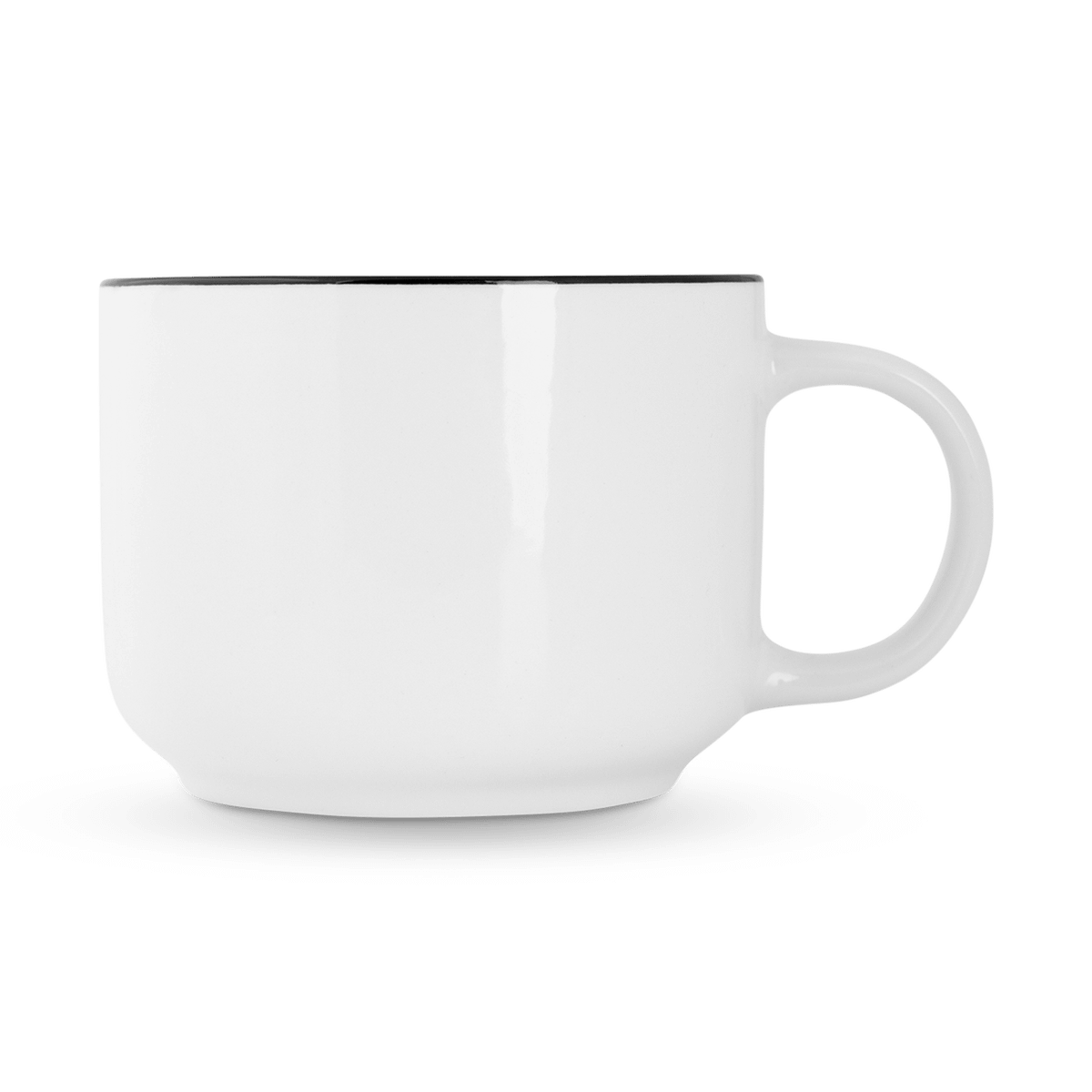 Jumbomok SEPS 48cl Wit/Rand Zwart