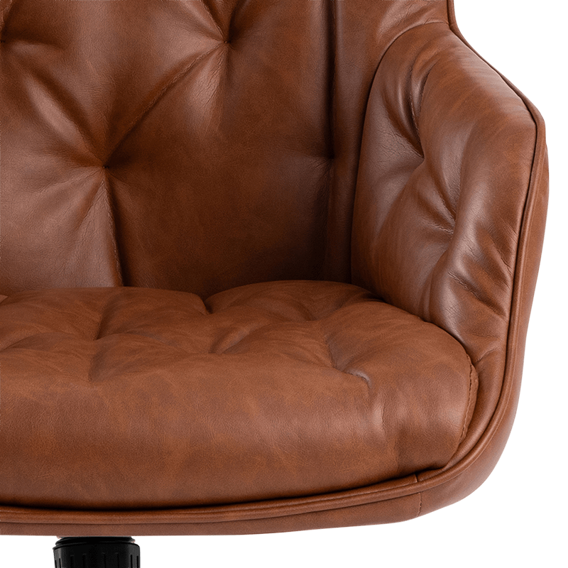 Bureaustoel HANNES PU Retro Brandy Bureaustoel HANNES PU Retro Brandy