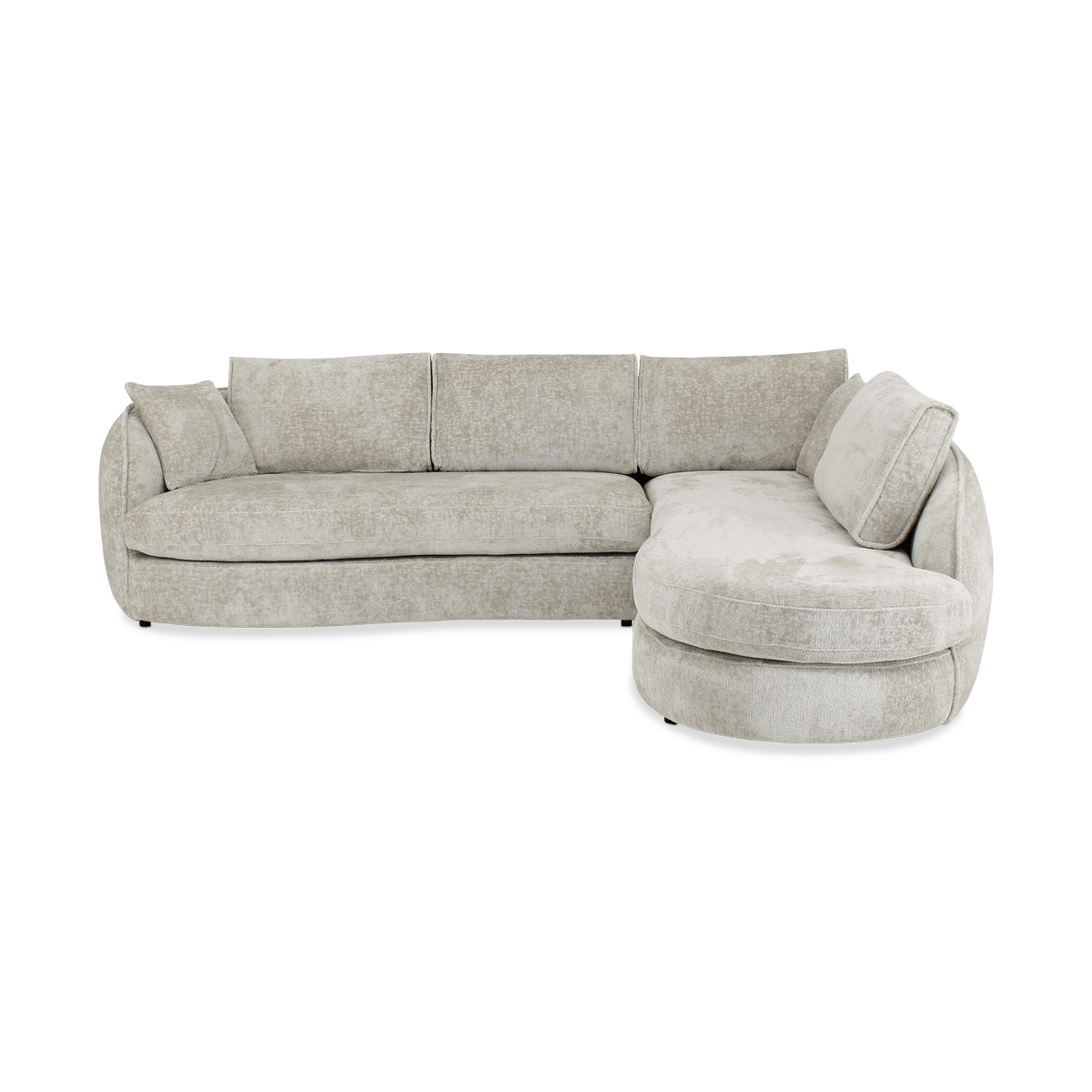 Hoeksalon ACHIEL Longchair Rechts Turtledove B313