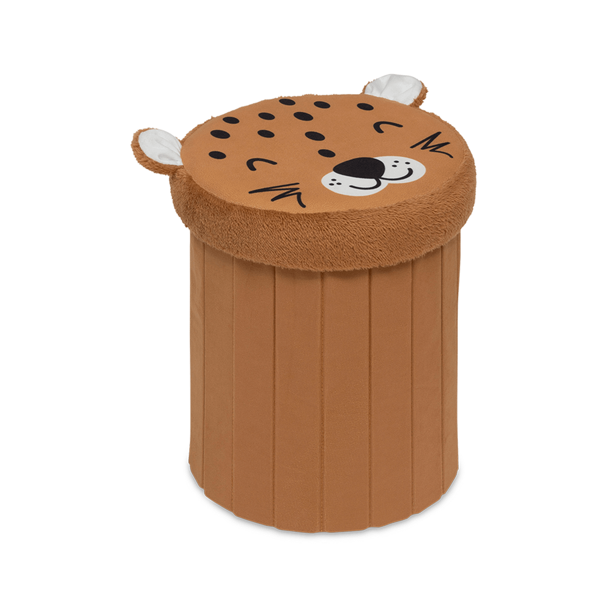 Opbergpouf LEO Luipaard Poly Bruin