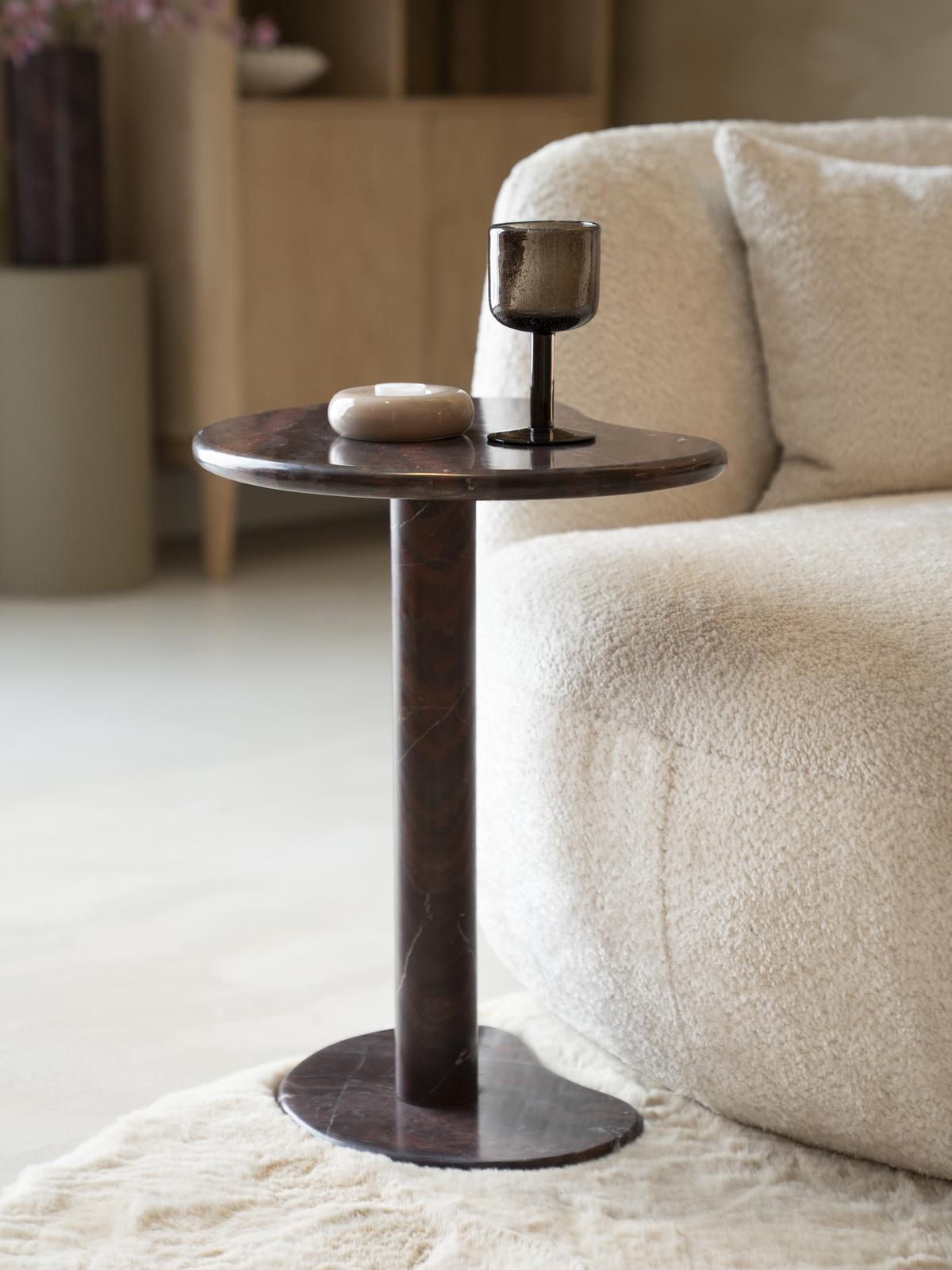 Bijzettafel Rosso Rood Marmer