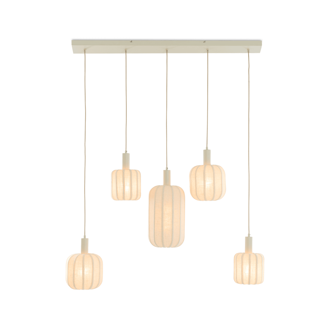 Hanglamp TUFIA 5Del. Linnen Crème Hanglamp TUFIA 5Del. Linnen Crème
