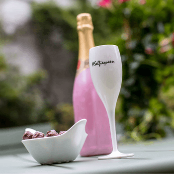 Champagneglas SELFIEQUEEN 100ml Wit Champagneglas SELFIEQUEEN 100ml Wit