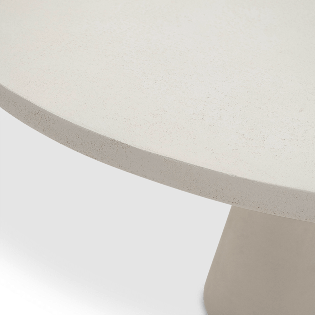 Eettafel RODIN Ø140 Microcement Ivory