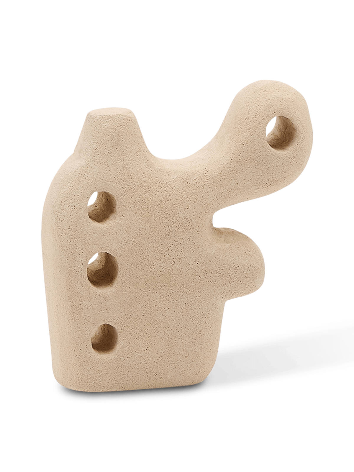 Sculptuur Arif van beige afgewerkt steen 20 cm