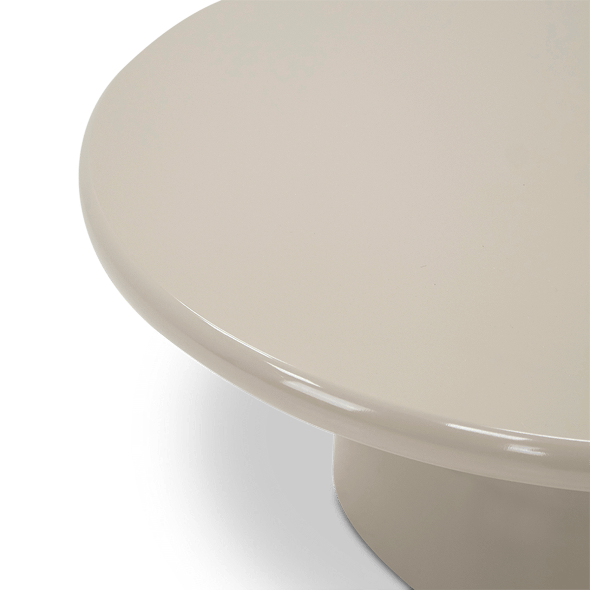 Salontafel LUMO Ø80 Hoogglans Sand Dune