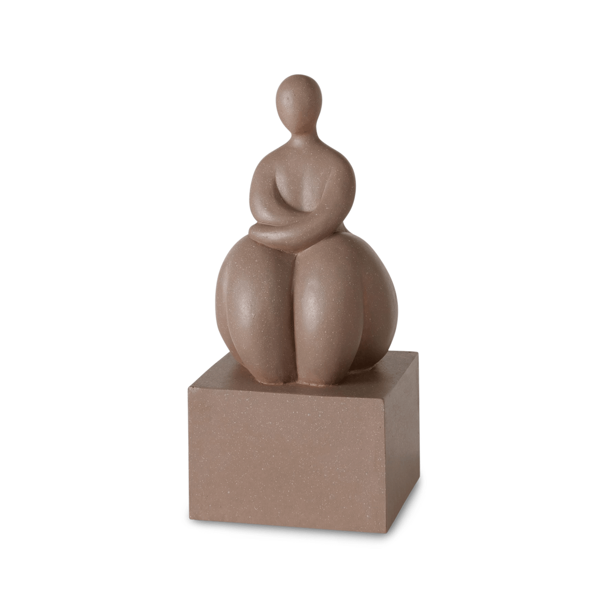 Figuur YOLINA Vrouw Zittend Taupe