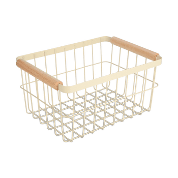 Mand DOROTA Metaal Beige L Mand DOROTA Metaal Beige L