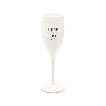 Champagneglas THINK LESS 100ml Wit Champagneglas THINK LESS 100ml Wit
