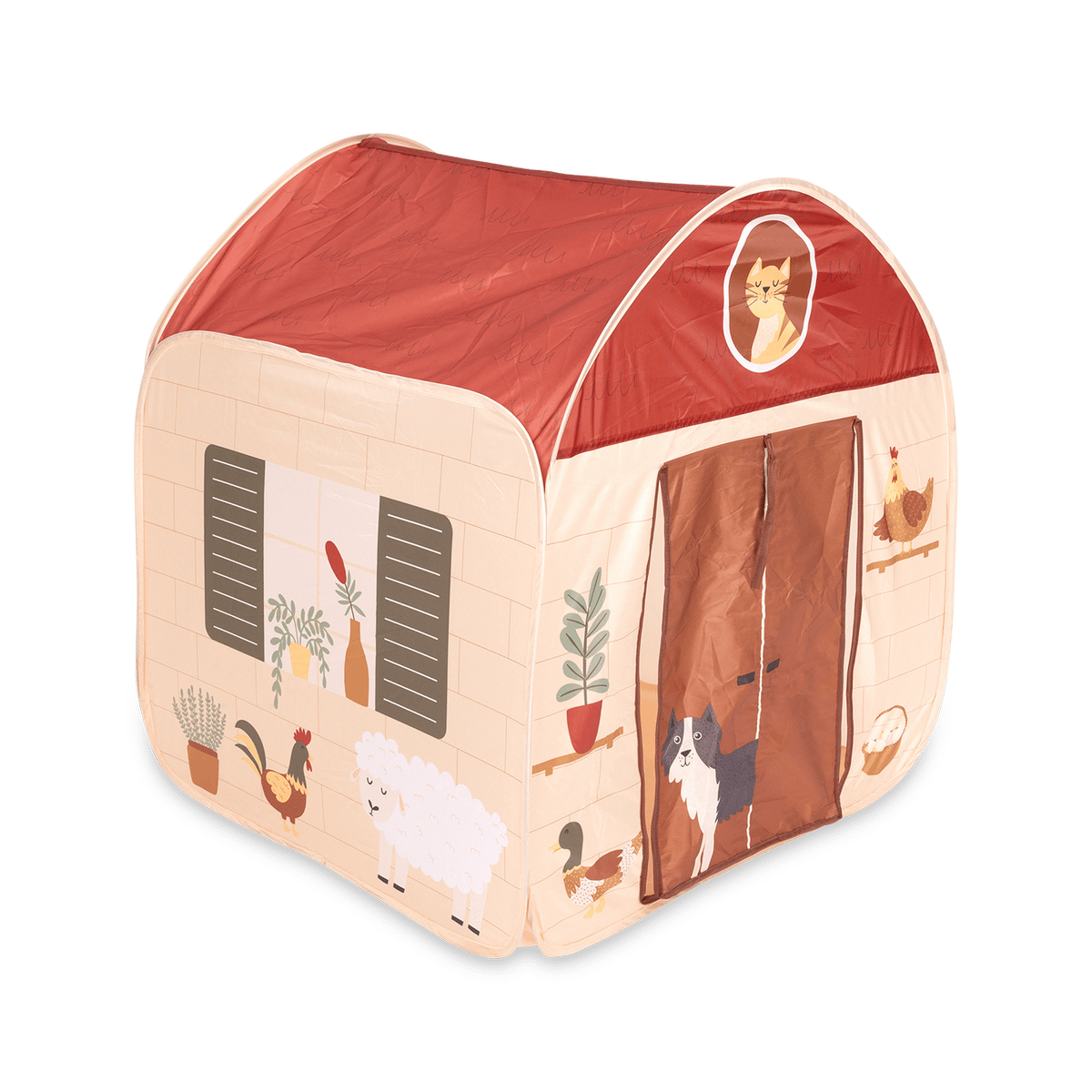 Tent HUIZIE Rood/Beige